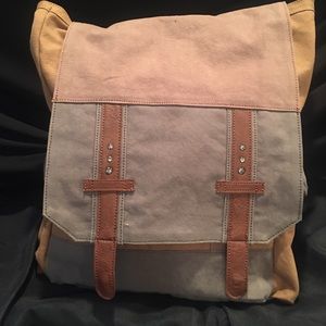 Vintage fabric backpack